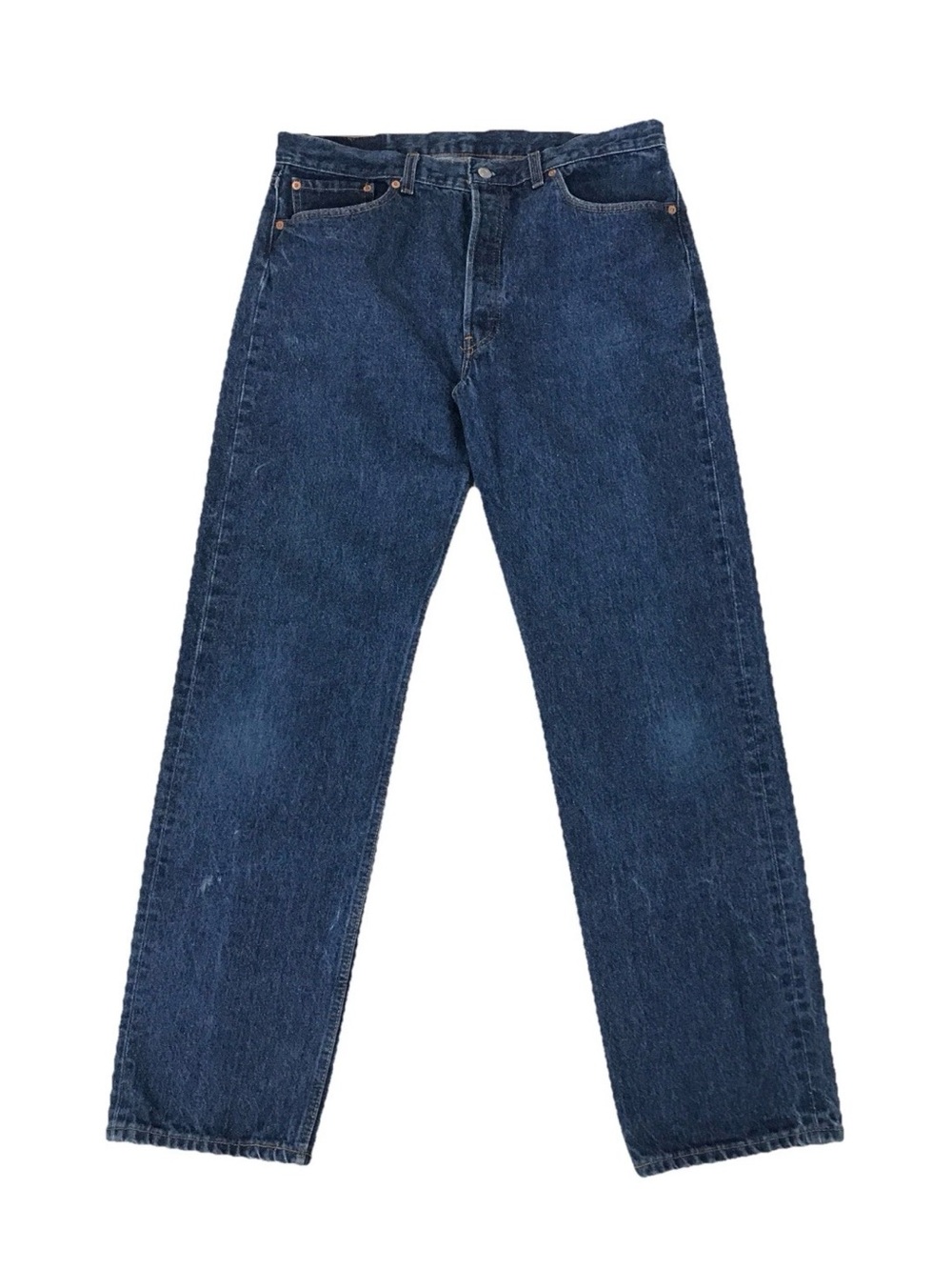 Vintage Levis 501 Jeans 36 x 33 Blue Denim 5 Button Fly Straight Leg Made In USA